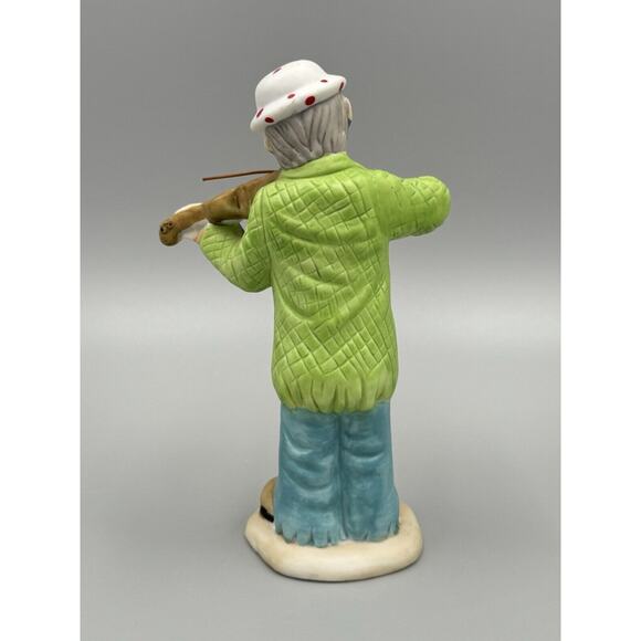 Vintage Emmett Kelly Jr. Flambro Violinist 5.5” Figure Statue - Picture 2 of 5